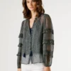 Blusa semitransparente con volantes Blusa semitransparente con volantes