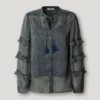 Blusa semitransparente con volantes Blusa semitransparente con volantes