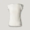 Blusa sin mangas de punto elástico Blusa sin mangas de punto elástico