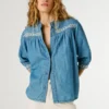 Blusa vaquera de corte recto