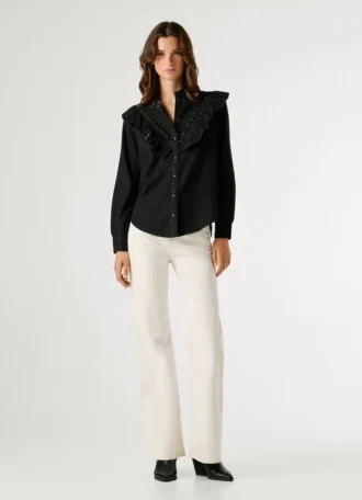 Blusa vaquera de corte recto
