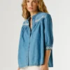 Blusa vaquera de corte recto