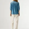 Blusa vaquera de corte recto