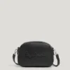 Bolso bandolera con efecto piel y logotipo