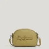 Bolso bandolera con efecto piel y logotipo