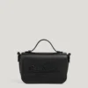 Bolso bandolera con solapa efecto piel