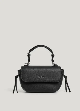 Bolso bandolera con solapa efecto piel