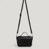 Bolso bandolera con solapa efecto piel