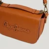 Bolso bandolera con solapa efecto piel