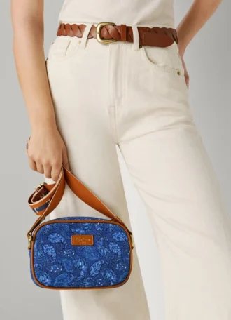 Bolso con estampado de cachemira