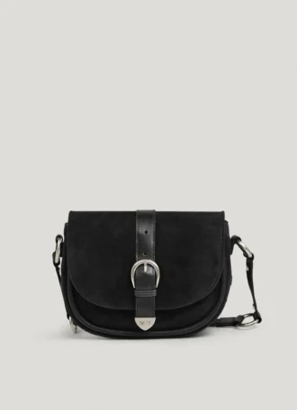 Bolso de ante con solapa