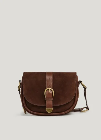 Bolso de ante con solapa