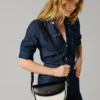 Bolso de hombro combinado con solapa Bolso de hombro combinado con solapa