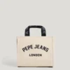Bolso de hombro de lona de algodón con logotipo estampado Bolso de hombro de lona de algodón con logotipo estampado