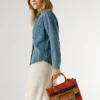 Bolso de hombro de rafia Bolso de hombro de rafia
