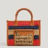 Bolso de hombro de rafia Bolso de hombro de rafia