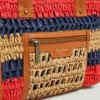 Bolso de hombro de rafia Bolso de hombro de rafia