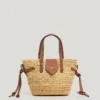 Bolso de hombro de yute Bolso de hombro de yute