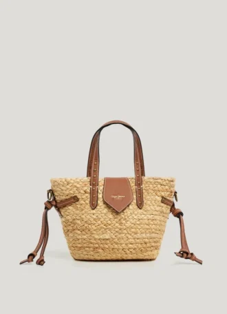 Bolso de hombro de yute