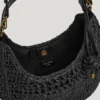 Bolso de rafia con forma de media luna Bolso de rafia con forma de media luna