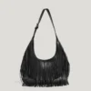 Bolso en forma de media luna con efecto piel Bolso en forma de media luna con efecto piel