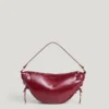 Bolso en forma de media luna con efecto piel Bolso en forma de media luna con efecto piel