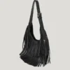 Bolso en forma de media luna con efecto piel Bolso en forma de media luna con efecto piel