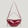 Bolso en forma de media luna con efecto piel Bolso en forma de media luna con efecto piel