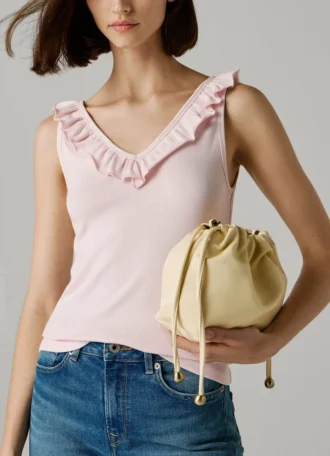 Bolso hobo con efecto piel