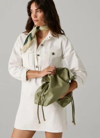 Bolso hobo con efecto piel