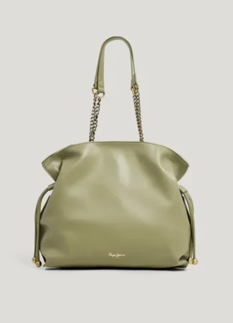 Bolso hobo con efecto piel