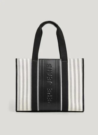 Bolso shopper a rayas