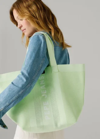 Bolso shopper con estampado del logotipo