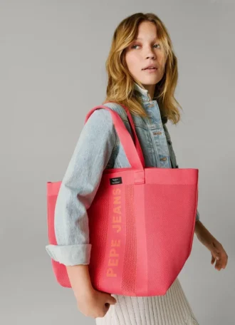 Bolso shopper con estampado del logotipo