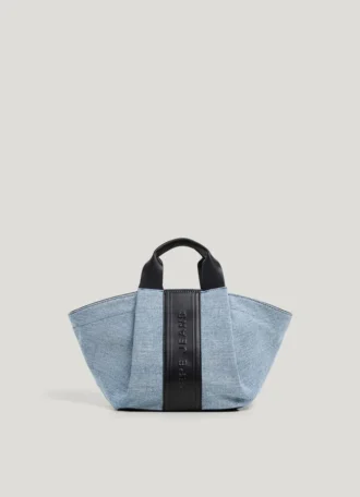 Bolso shopper con logotipo en relieve
