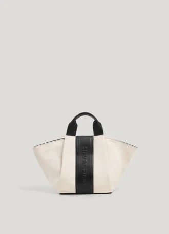 Bolso shopper con logotipo en relieve