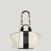 Bolso shopper con logotipo en relieve