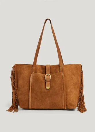 Bolso shopper de ante