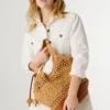 Bolso tote de rafia Bolso tote de rafia