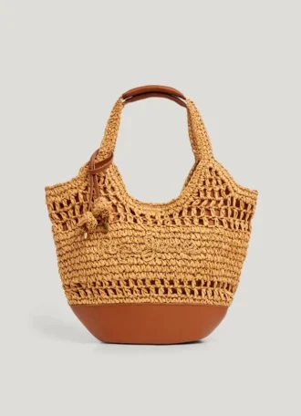 Bolso tote de rafia