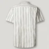 Camisa a rayas con cuello cubano