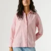 Camisa a rayas de corte holgado