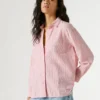Camisa a rayas de corte holgado