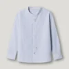 Camisa a rayas de corte holgado Camisa a rayas de corte holgado