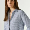 Camisa a rayas de corte holgado