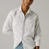 Camisa a rayas de corte regular