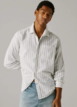 Camisa a rayas de corte regular