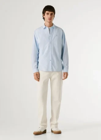 Camisa a rayas de corte regular