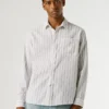 Camisa a rayas de corte regular