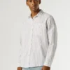 Camisa a rayas de corte regular